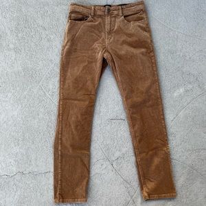 Cotton On Tapered Leg Corduroy Light Brown Pants